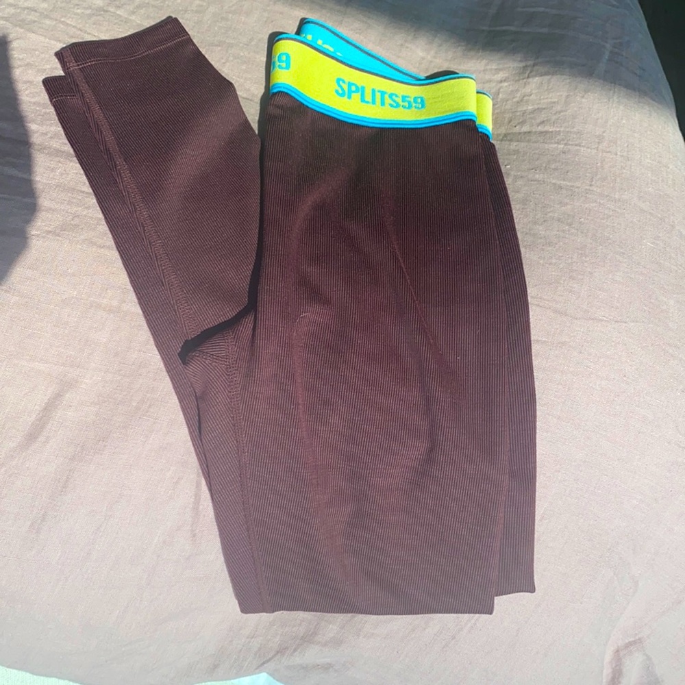 Bailey High Waist Active Rib 7/8/ burgundy